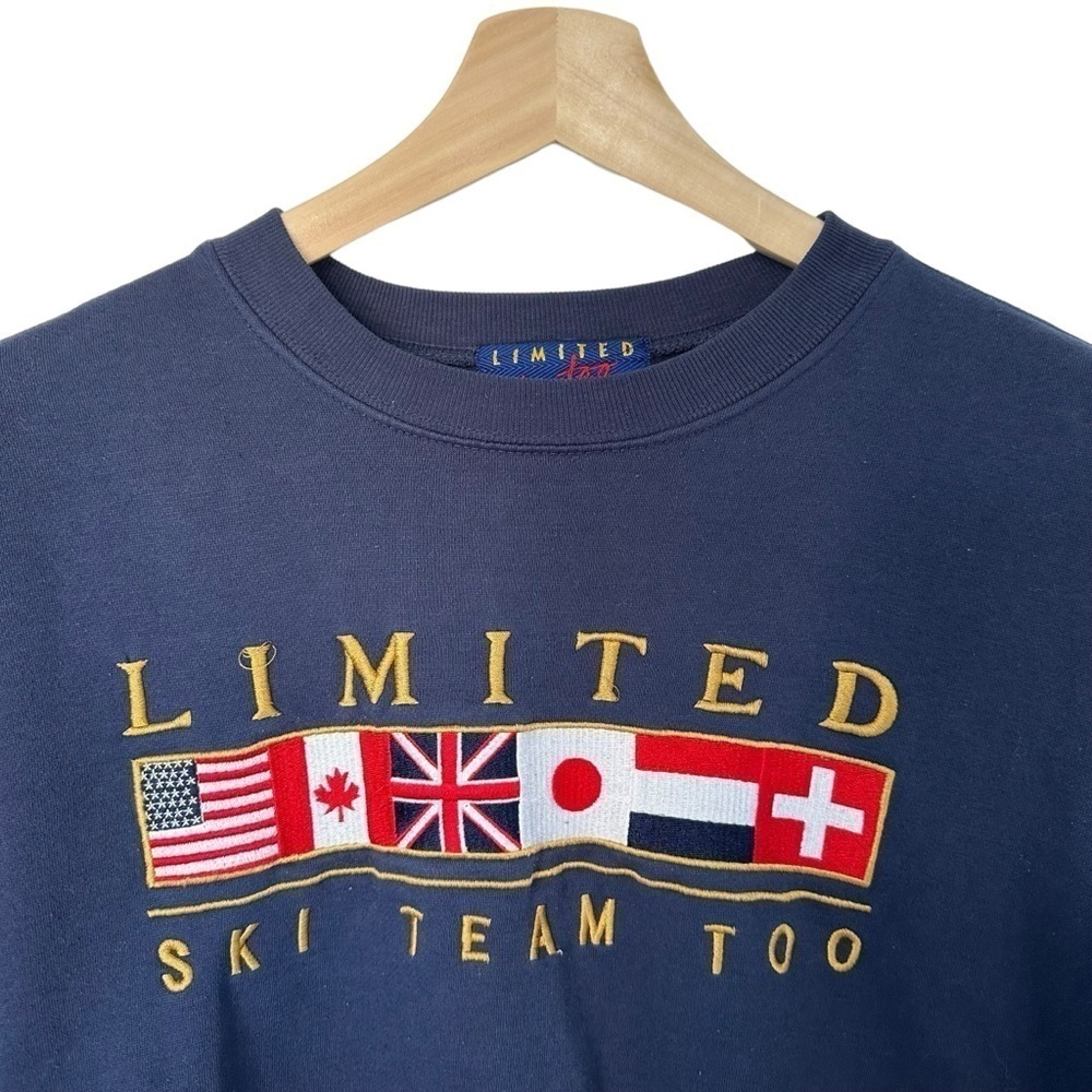VINTAGE STYLE LIMITED TOO SKI TEAM CREWNECK SWEATER, US M - Picture 3 of 7